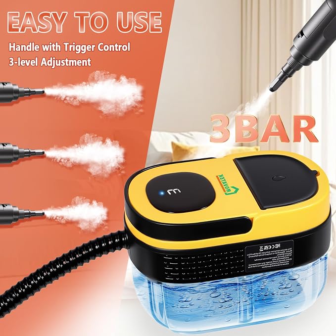Handheld Steam Cleaner, 10s Fast Heating Steamer - Image 3