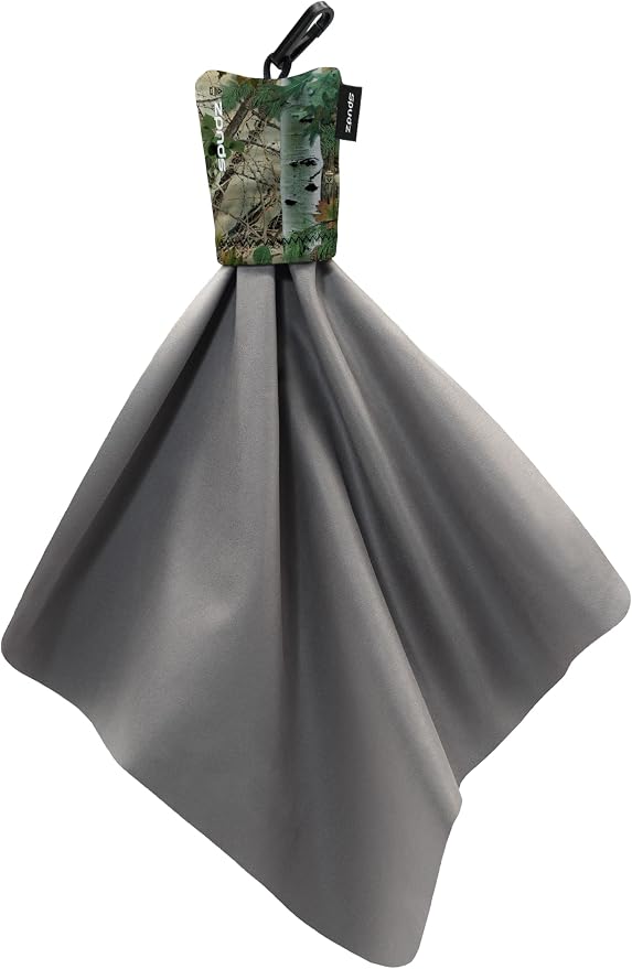 SPUDZ Classic Microfiber Lens Cleaner – Clip-On Pouch, Washable – by ALPINEINNOVATIONS