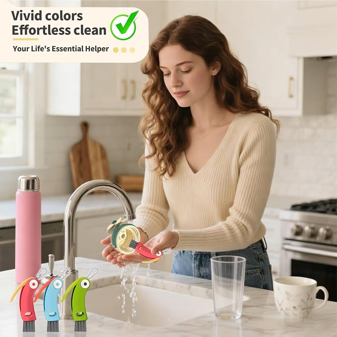 3 in 1 Cup Lid Gap Cleaning Brush Set - Image 4