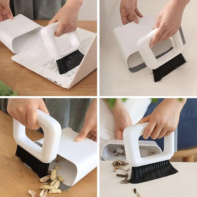 Mini Dustpan and Brush Wisp Broom and Dustpan Portable Handheld - Image 2