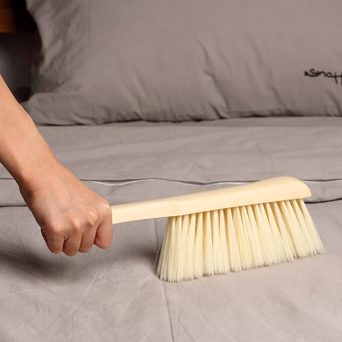 Patelai 2 Pieces Wooden Bench Brushes Fireplace Brush Natural Fiber Bench Soft - Image 6