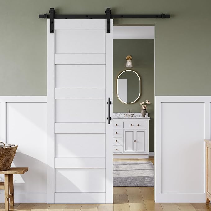 SmartStandard 30in x 84in Sliding Barn Door by SMARTSTANDARD