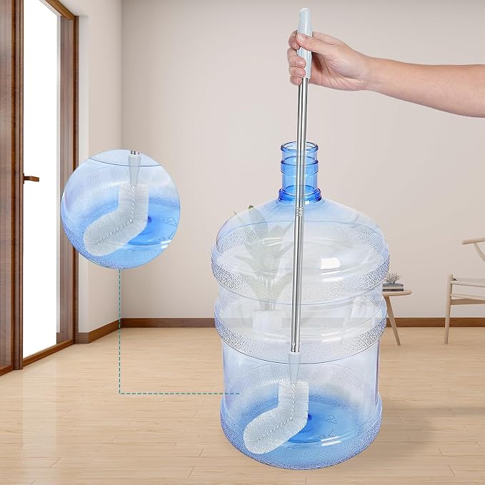 3 Gallon and 5 Gallon Water jug Cleaning Brush, Extra Long Water Bottle Carboy - Image 6