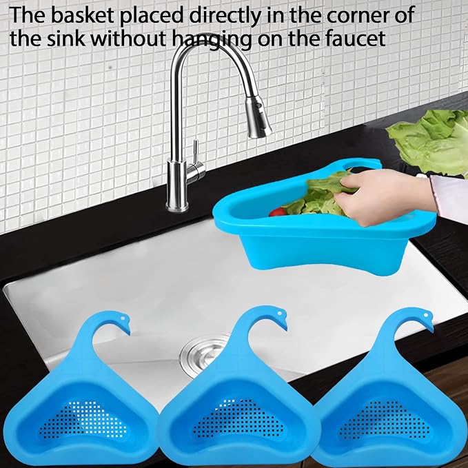 Kitchen sink drain basket swan drain rack, swan drain basket - Image 6