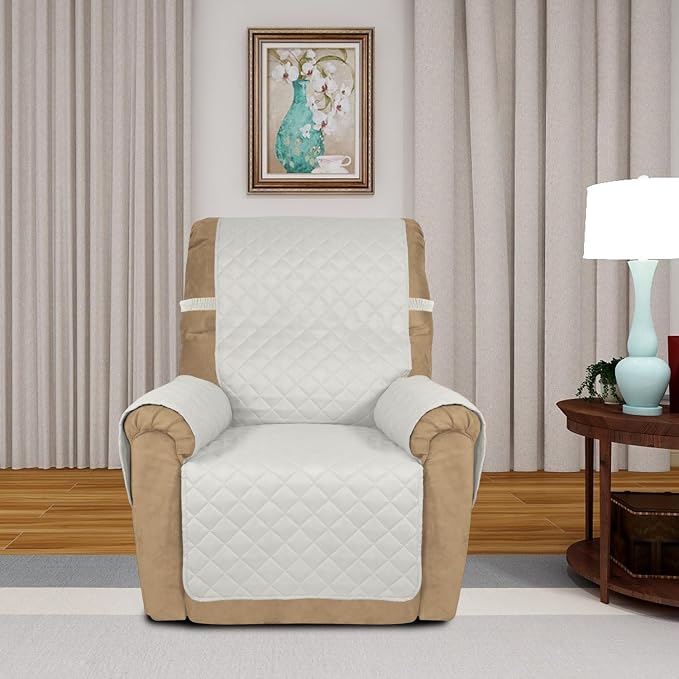 PureFit Reversible Quilted Sofa Cover, Water Resistant Slipcover Furniture - Image 2