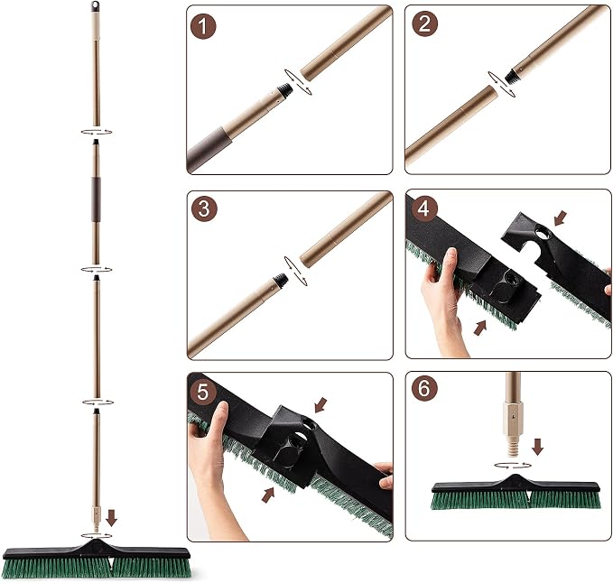Eyliden Heavy Duty Push Broom 24" - Image 5