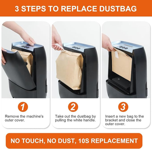 Touchless Automatic Vacuum Dustpan, Bagged Canister Vacuum - Image 2