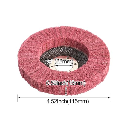 15Pcs 4.5" x 7/8" Nylon Fiber Flap Disc Polishing Grinding Wheel, Scouring pad - Image 3