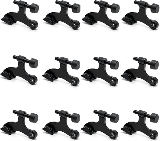 12 Pack Hinge Pin Black Door Stopper, Adjustable Heavy Duty Hinge Pin Door Stop by SUNTAI