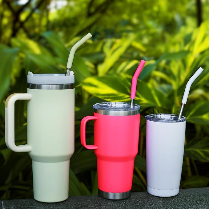 20 30 40 oz Stainless Metal Straws - Image 8