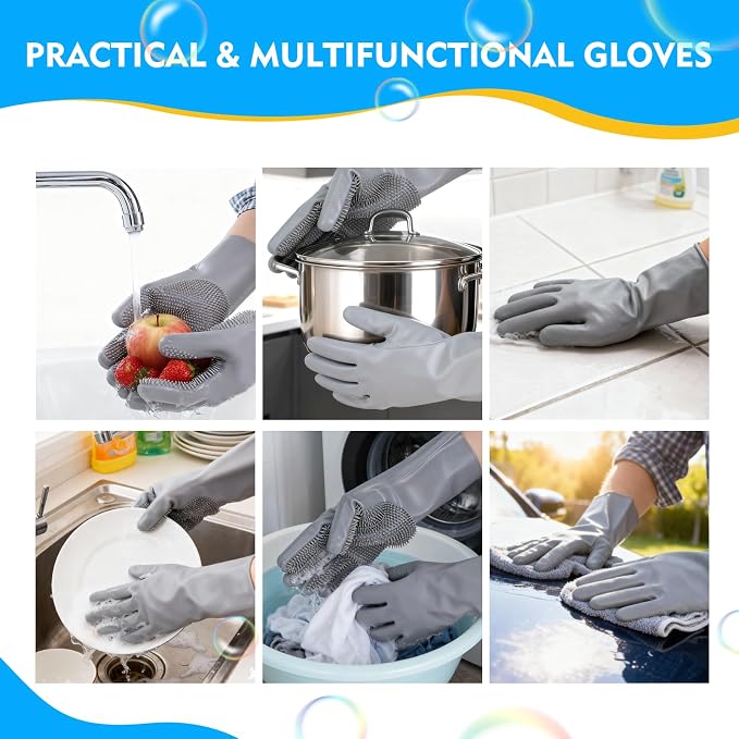 Reusable Cleaning Silicone Gloves - Image 5