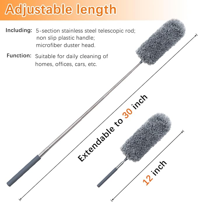 2 Pack Mini Microfiber Feather Duster - Image 2