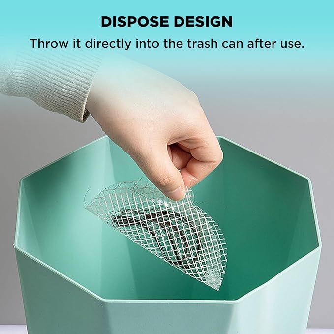 35 Pack Disposable Floor Drain Stickers, Hair Drain Stickers Disposable Shower - Image 5