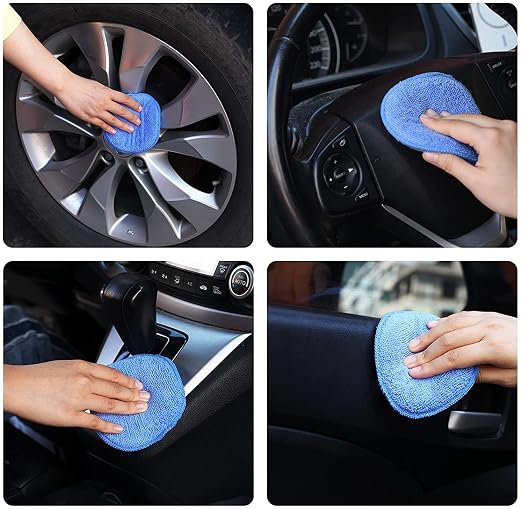 Microfiber Wax Applicator Pads, Car Wax Applicator, Buffing & Detail Polishing - Image 2
