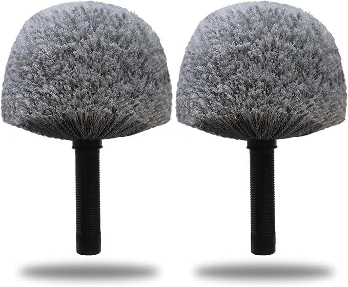 2 Pack Grey Twist-On Cobweb Duster Head Brush by Providequalityproducts