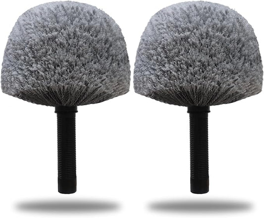 2 Pack Grey Twist-On Cobweb Duster Head Brush by Providequalityproducts