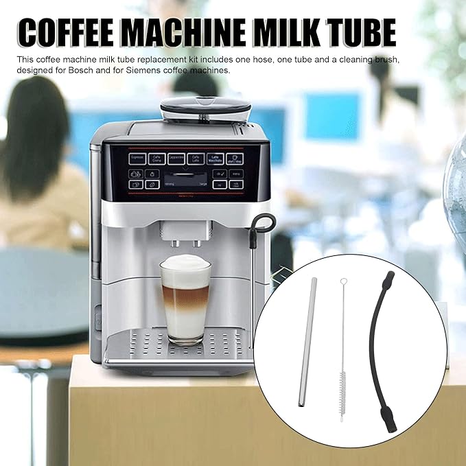 Coffee Machine Replacement Tubes: Includes Silicone Milk Tube, Stainless Steel - Image 3