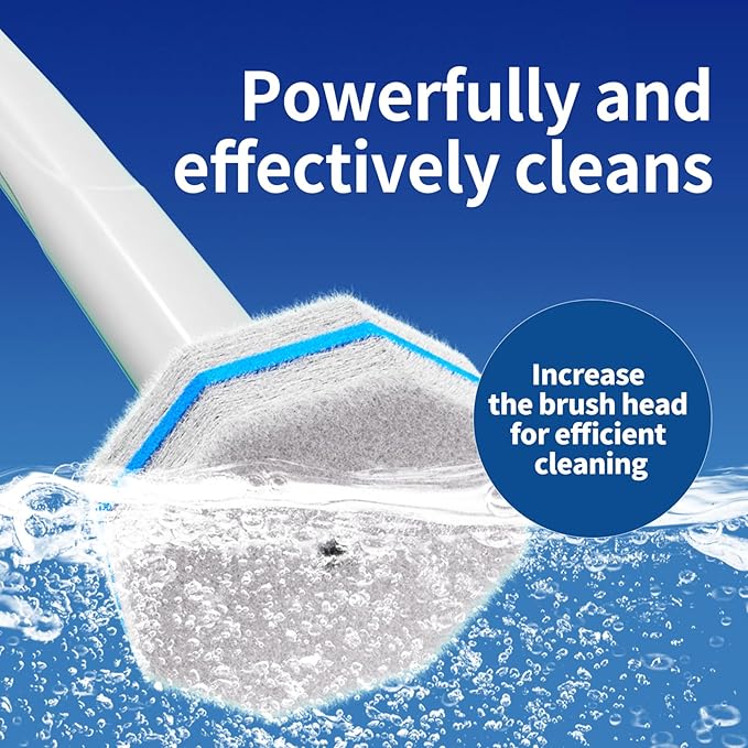 60pc Refills Disposable Toilet mats Brush Cleaning System, Toilet Cleaning Brush - Image 3