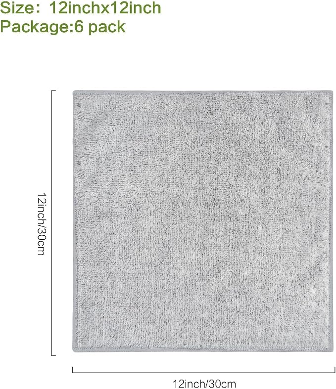 SINLAND Microfiber Face Cloths Highly Absorbent Washcloths Soft Feel Fingertip - Image 6