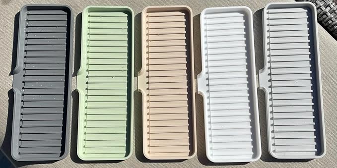 Happitasa Silicone Soap Dish Tray and Sponge Holder - Image 7