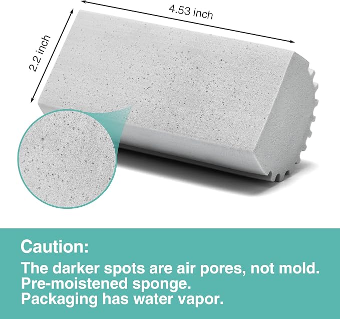 4 Pack Damp Dusting Sponge Duster, Reusable Household Cleaning Sponge Tool - Image 6