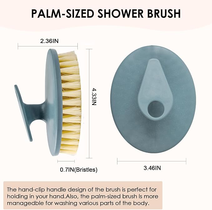 INNERNEED Food-Grade Soft Silicone Body Scrubber Shower Brush Handheld - Image 2
