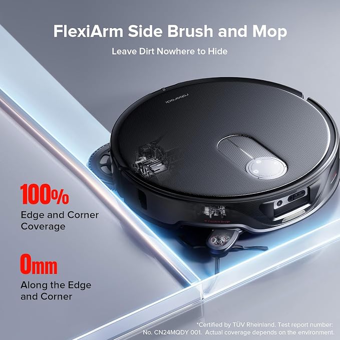roborock Qrevo Slim Robot Vacuum and Mop Combo, 8.2cm Ultra-Slim, 3D Sensing - Image 3