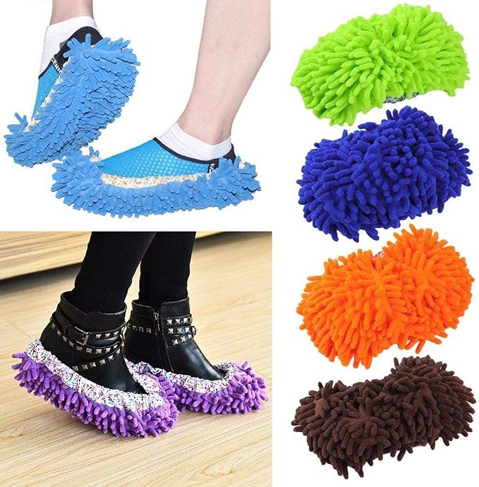 Home Mop Sweep Floor Cleaning Duster Cloth Housework Soft Slipper SY - Image 3