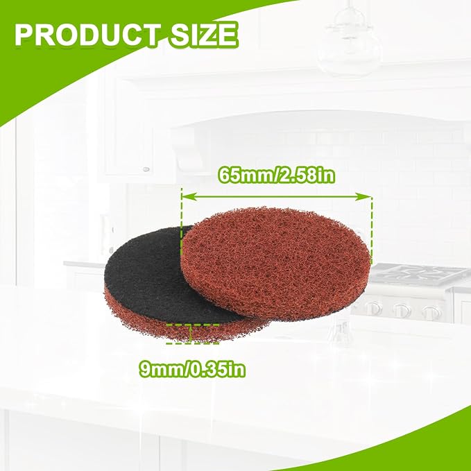16pcs Heavy Duty Pads Electric Cleaning Brush Pad Set fit - Image 3