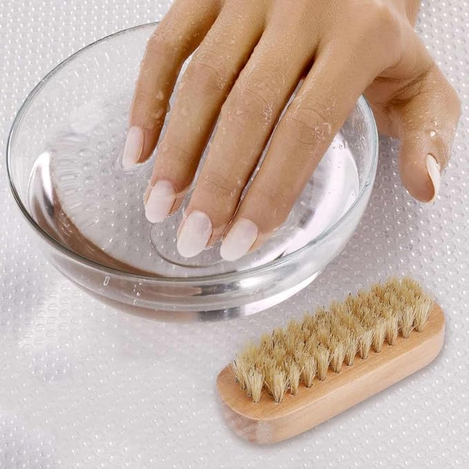Tbestmax Cleaning Nail Fingernail Brush Wood 2 Side - Image 6