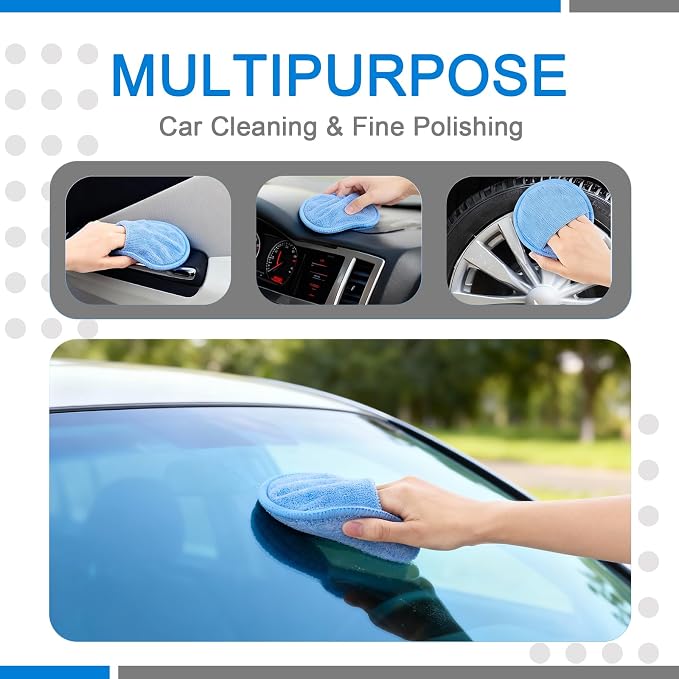 6PCS Wax Applicator Pads, Foam Buffing Pad - Image 5