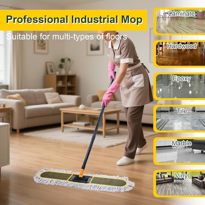24" Commercial Dust Mops for Floor Cleaning - Image 6