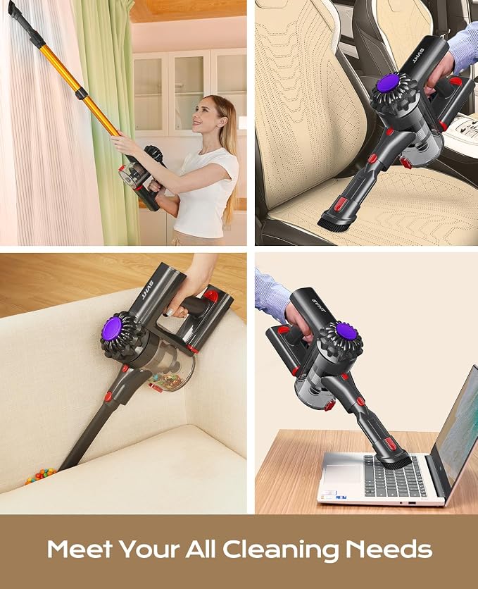 V15 Cordless Vacuum Cleaner, 45Mins Powerful Vacuum Cleaners - Image 5