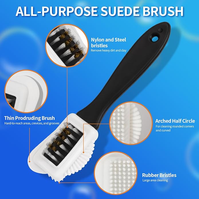 Suede Shoe Cleaner, 6.76 fl oz Suede and Nubuck Cleaning Kit - Image 7