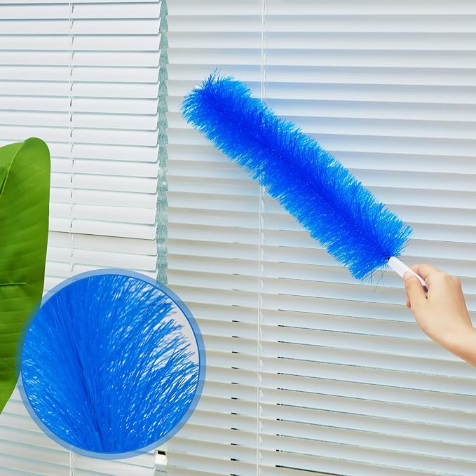 Sliner 4 Pcs Cobweb Duster Bendable Fan Duster Plastic Dust Cleaner Reusable - Image 3