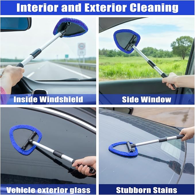 AUTODECO Windshield Cleaner Tool, Detailing Brush, Car Cleaning Kit Interior - Image 3