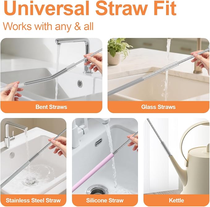 YOTIME Silicone Straw Cleaner Brush - Image 5