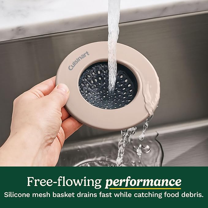 Cuisinart Sink Strainers- 2 Pack Kitchen Sink Drain Strainer & Food Catcher - Image 2