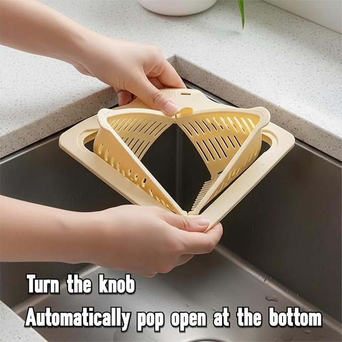 Magnetic Drainage & Filter Basket, Triangular Sink Strainer - Image 3