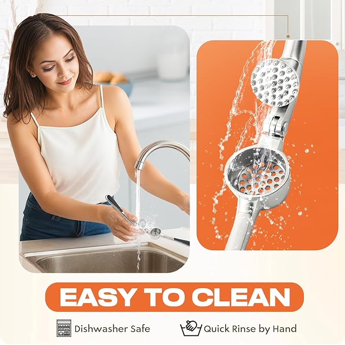 Kitchen Garlic Press, Rust Proof & Dishwasher Safe Garlic Mincer, Durable - Image 5