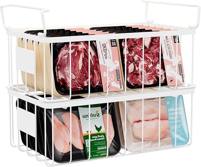 Freezer Storage Organize Baskets by Y.Z.Bros