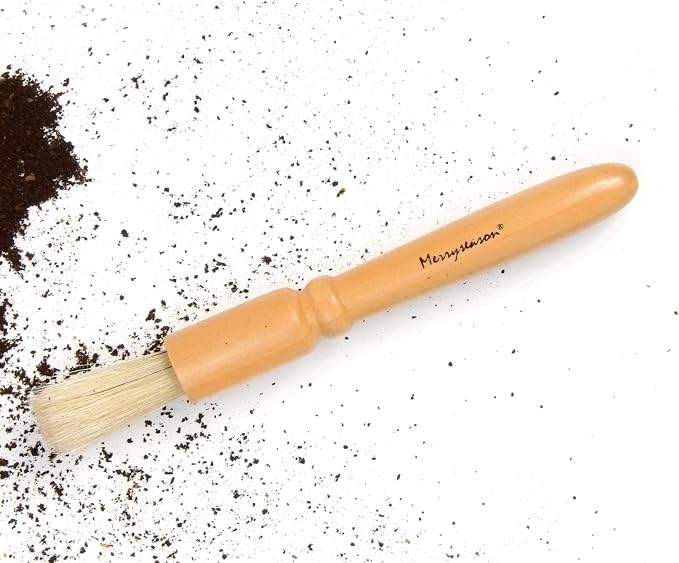 Coffee Grinder Cleaning Brush, Wood Handle & Natural Bristles Wood Dusting - Image 3