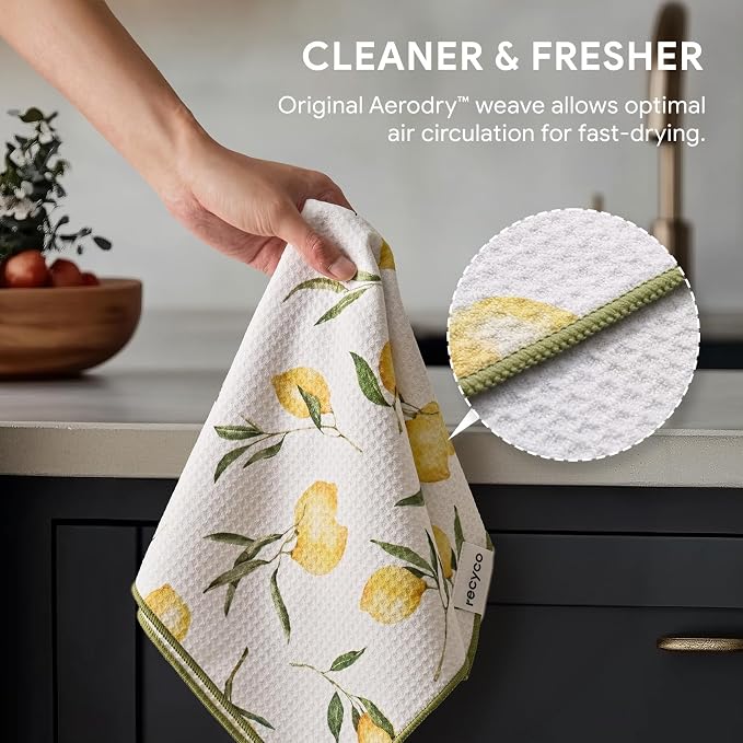 RECYCO Waffle Kitchen Towel Set of 2 - Image 4