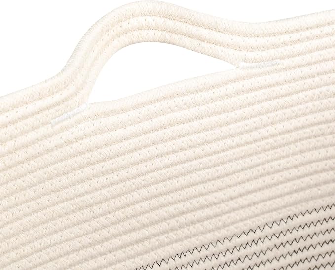 Storage Baskets for Clothes Fabric Cotton Rope Storage Basket bins - Image 9
