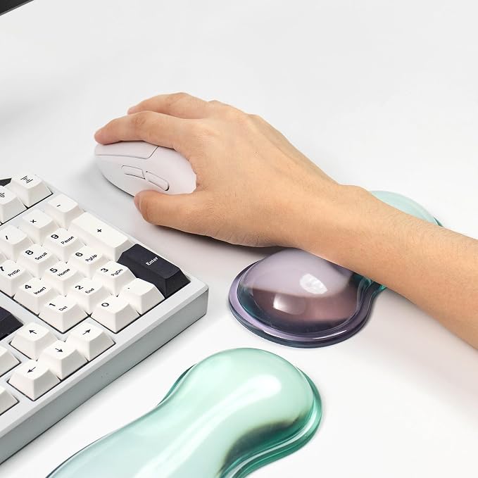 Gel Keyboard and Mouse Wrist Rest Set – Clear Wrist Rest - Image 6