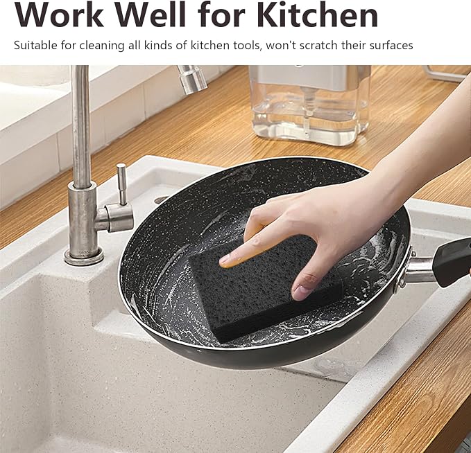 Cleaning and Washing Sponge, 3 Pack Large Extra Thick Heavy Duty Sponge - Image 8