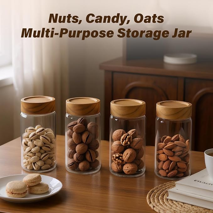 6 -Piece 13 oz Food-Grade Glass Mason Jars - Image 3