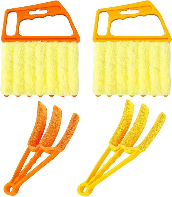 AOCEAN 4 Pcs Blind Cleaner Duster Tool 7-Finger Dusting Cleaner Tool by AOCEAN