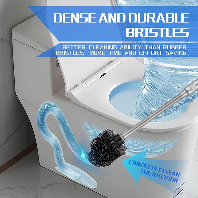 Toilet Brush and Holder 4 Pack - Image 6