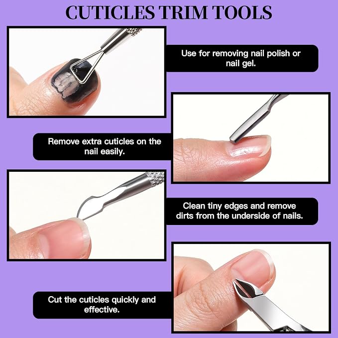 FANDAMEI Manicure and Pedicure Tools Kit, Manicure Kit, Nail Files 100/180 - Image 4